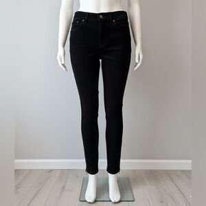 Ralph Lauren Rugby Black Corduroy Skinny Pants Women’s Size 8 Zip Ankle Vintage